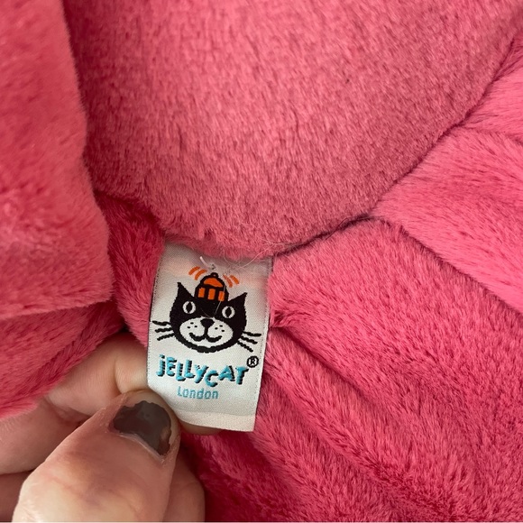 Jellycat Pink Fleury Petunia Flower Plush Stuffed Animal 14” Petals Smiley - Picture 4 of 7